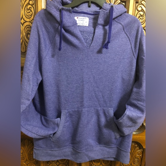 Champion Purple hooded Sweatshirt - Picture 1 of 15